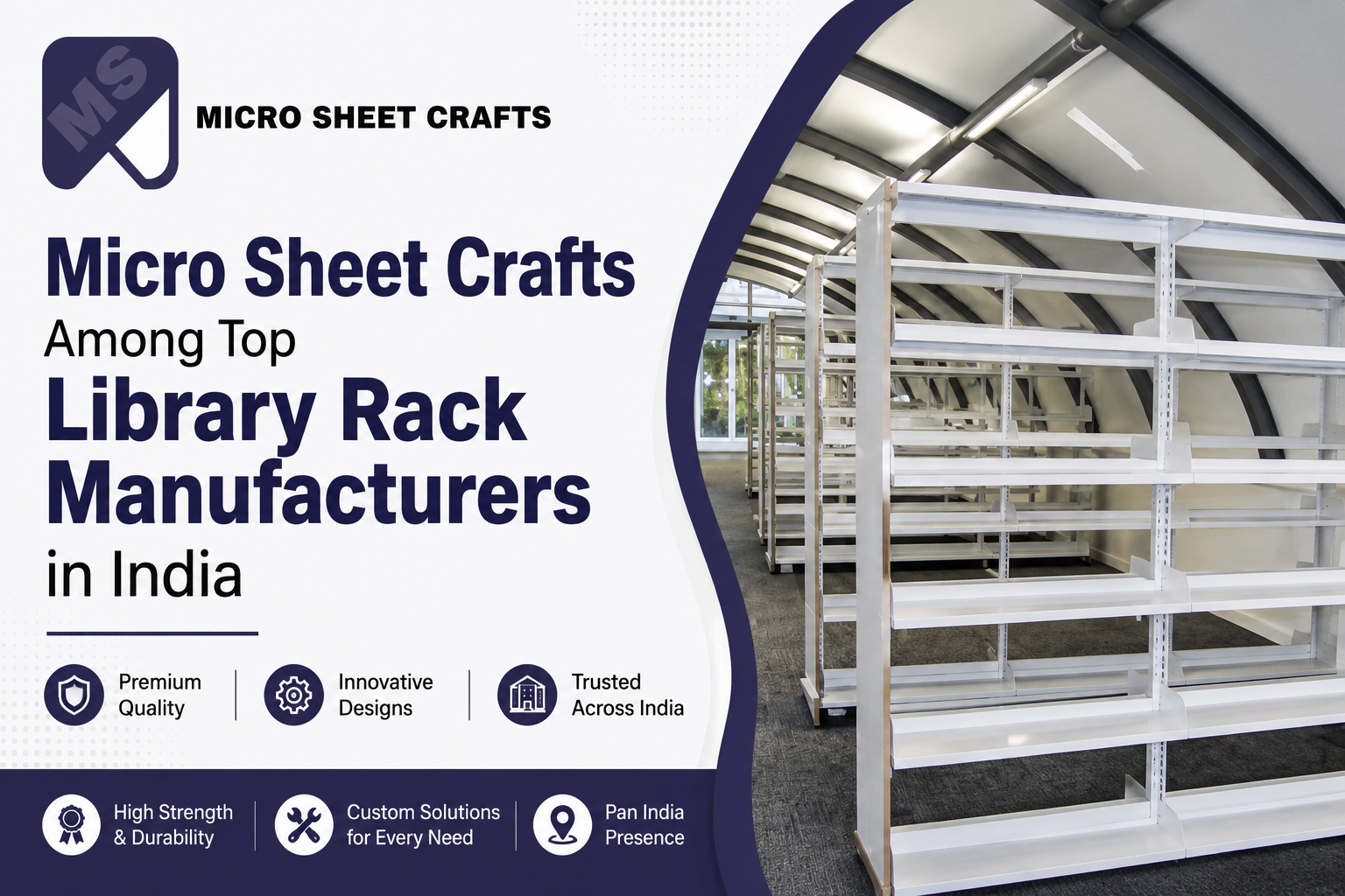 Micro Sheet Crafts Among Top Library Rack Manufacturers in India