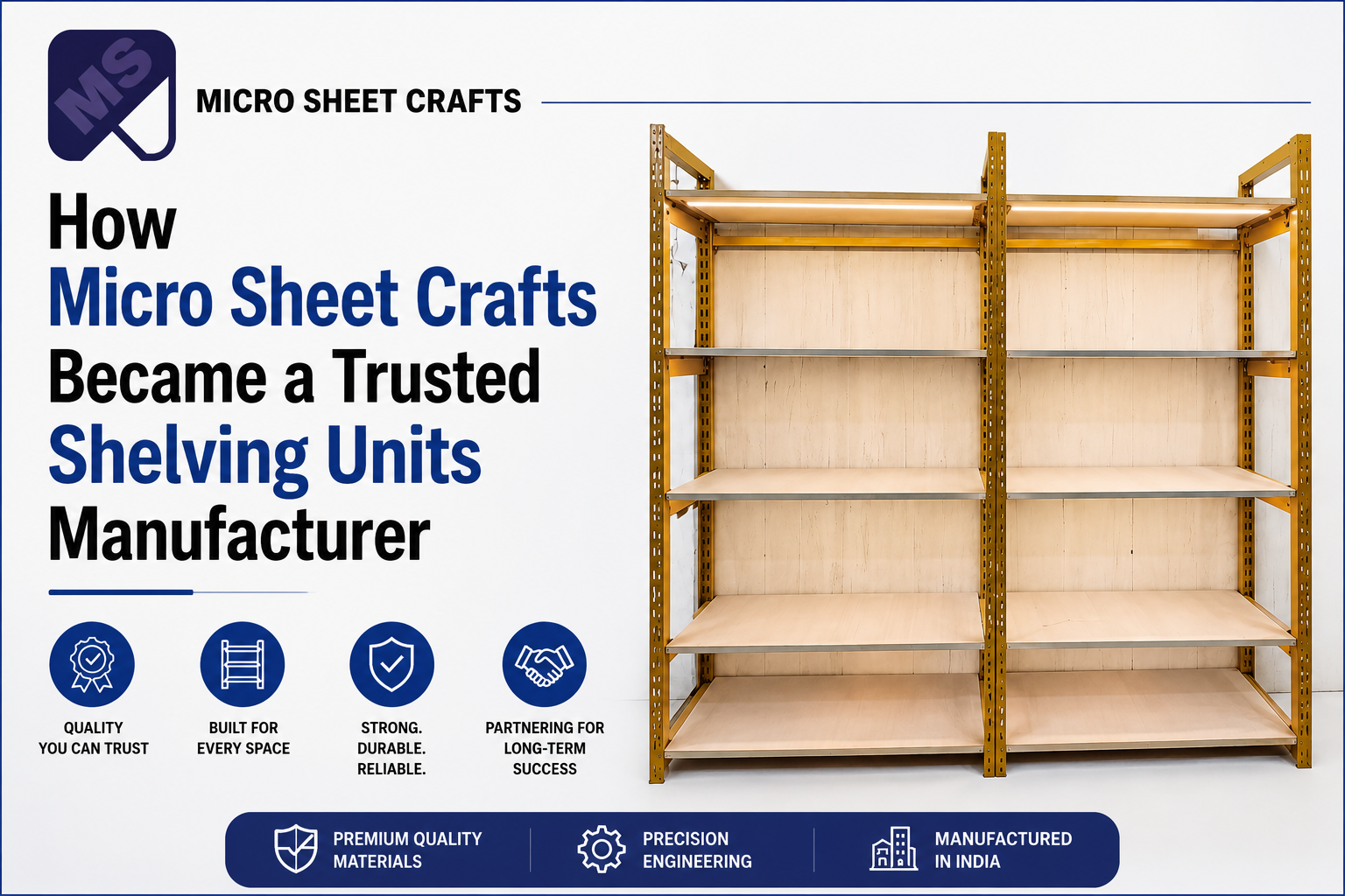 How Micro Sheet Crafts Became a Trusted Shelving Units Manufacturer