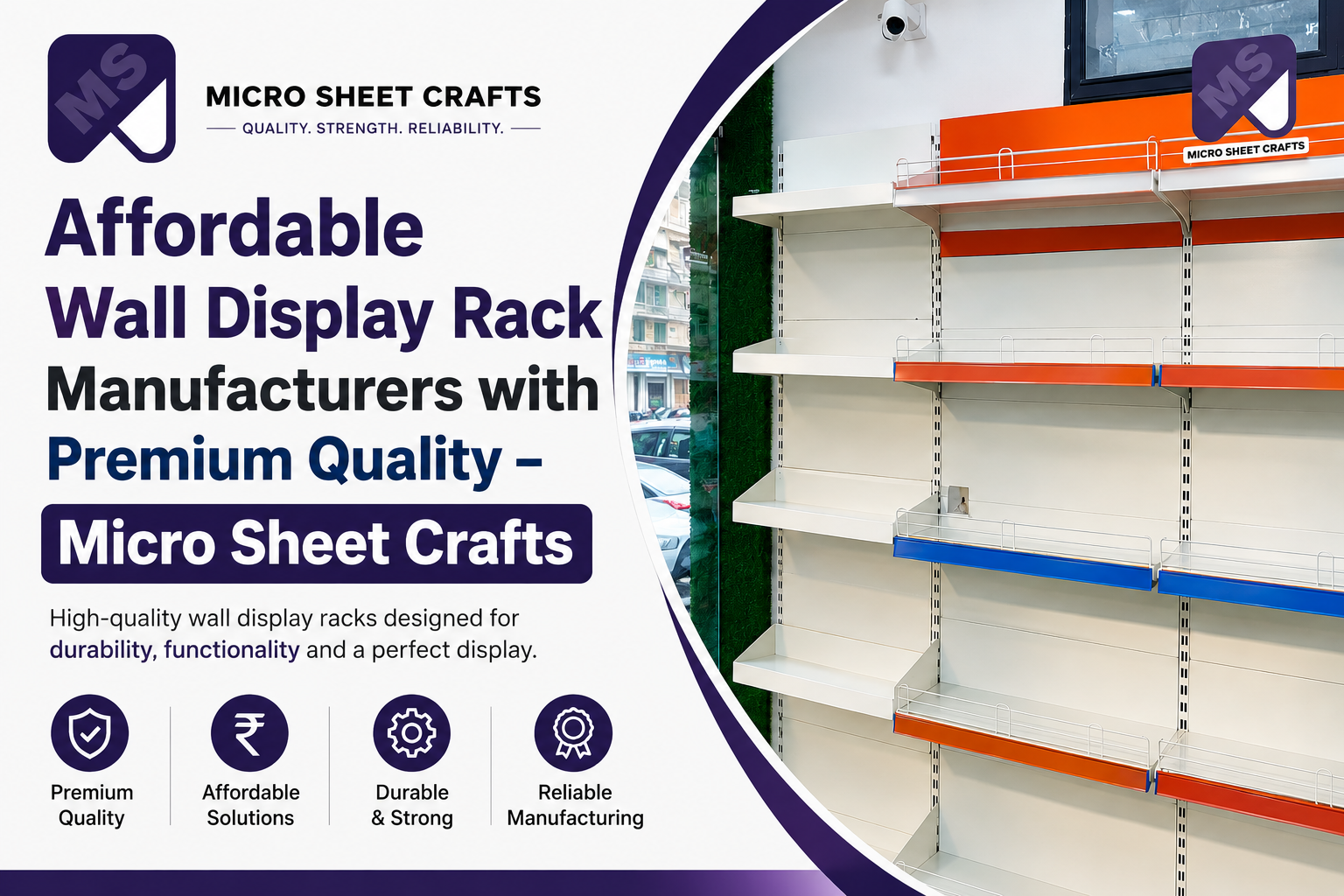 Affordable Wall Display Rack Manufacturers with Premium Quality – Micro Sheet Crafts