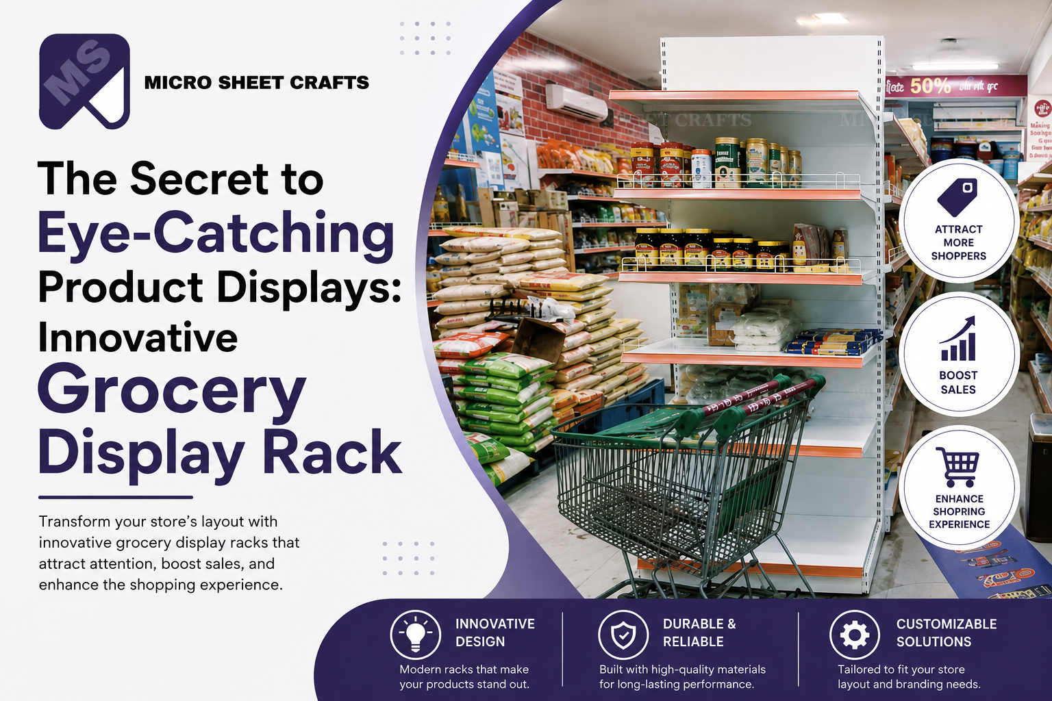 The Secret to Eye-Catching Product Displays: Innovative Grocery Display Rack