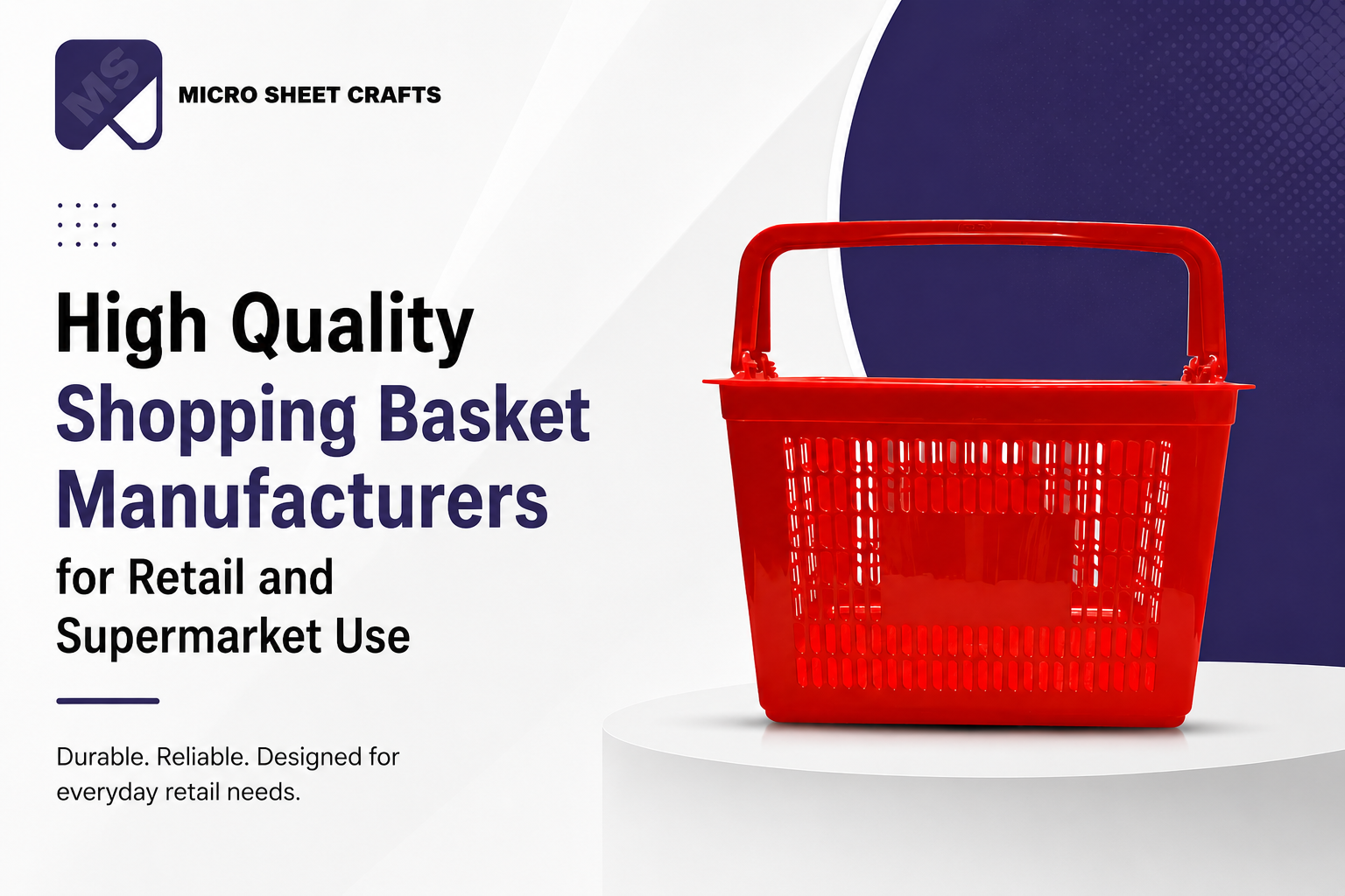 High Quality Shopping Basket Manufacturers for Retail and Supermarket Use