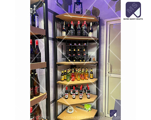 Wooden Liquor Store Racks